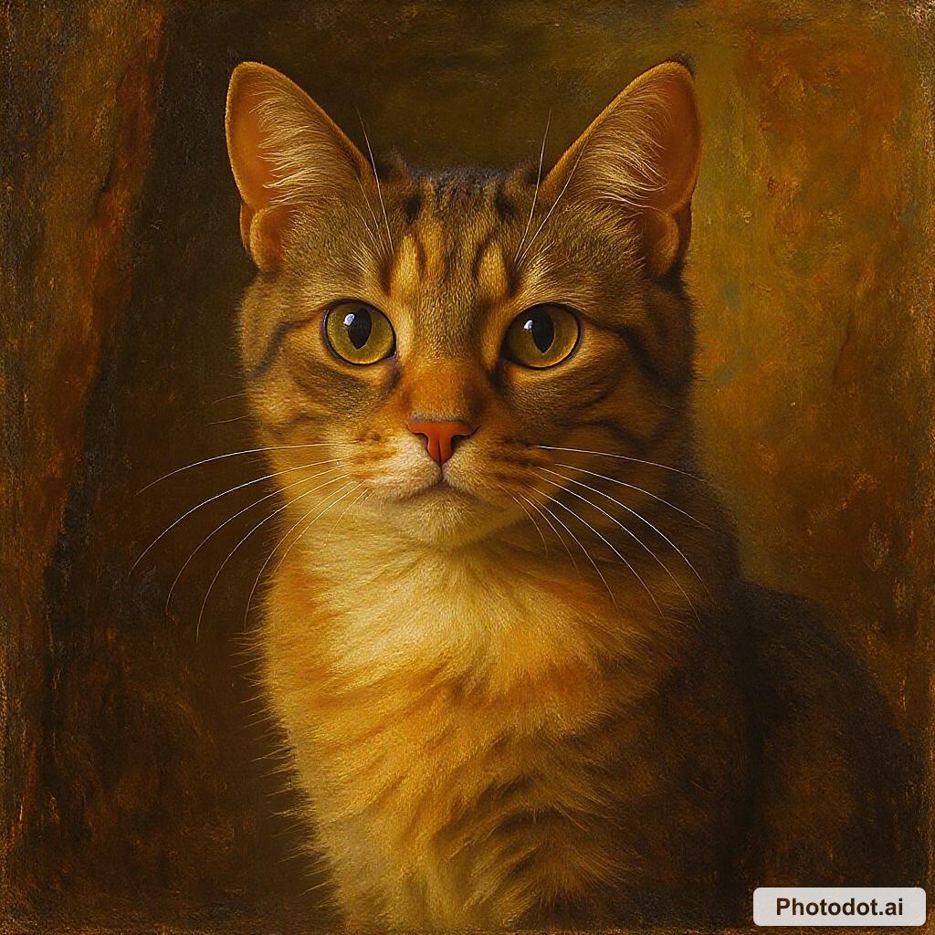An oil painting of an old man.