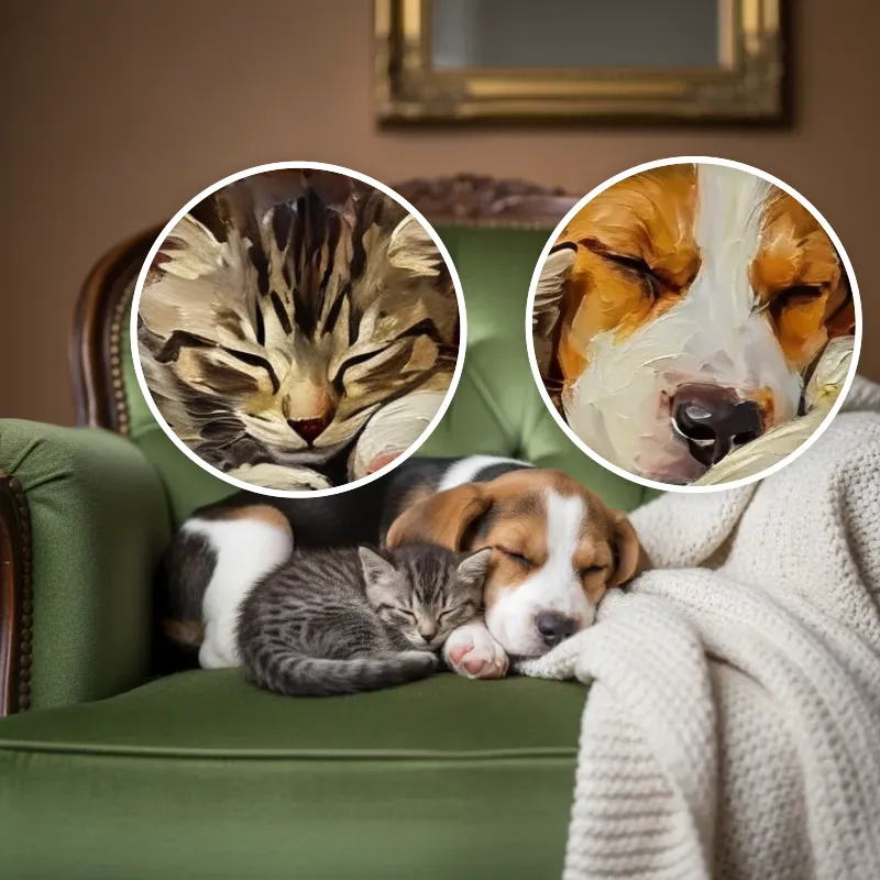 Pet Photo to Oil Painting