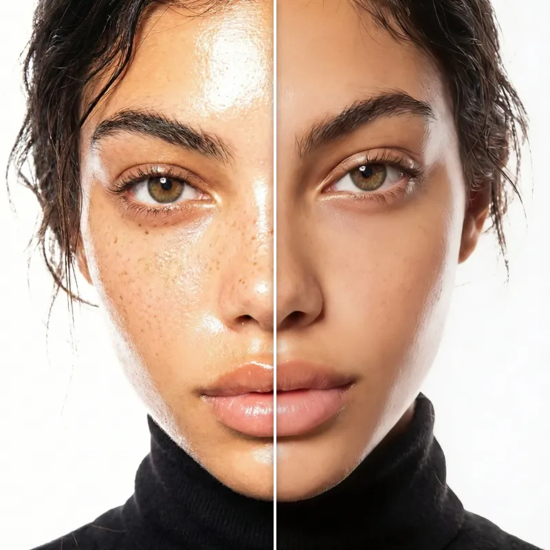 Odlesk blesku na pleti